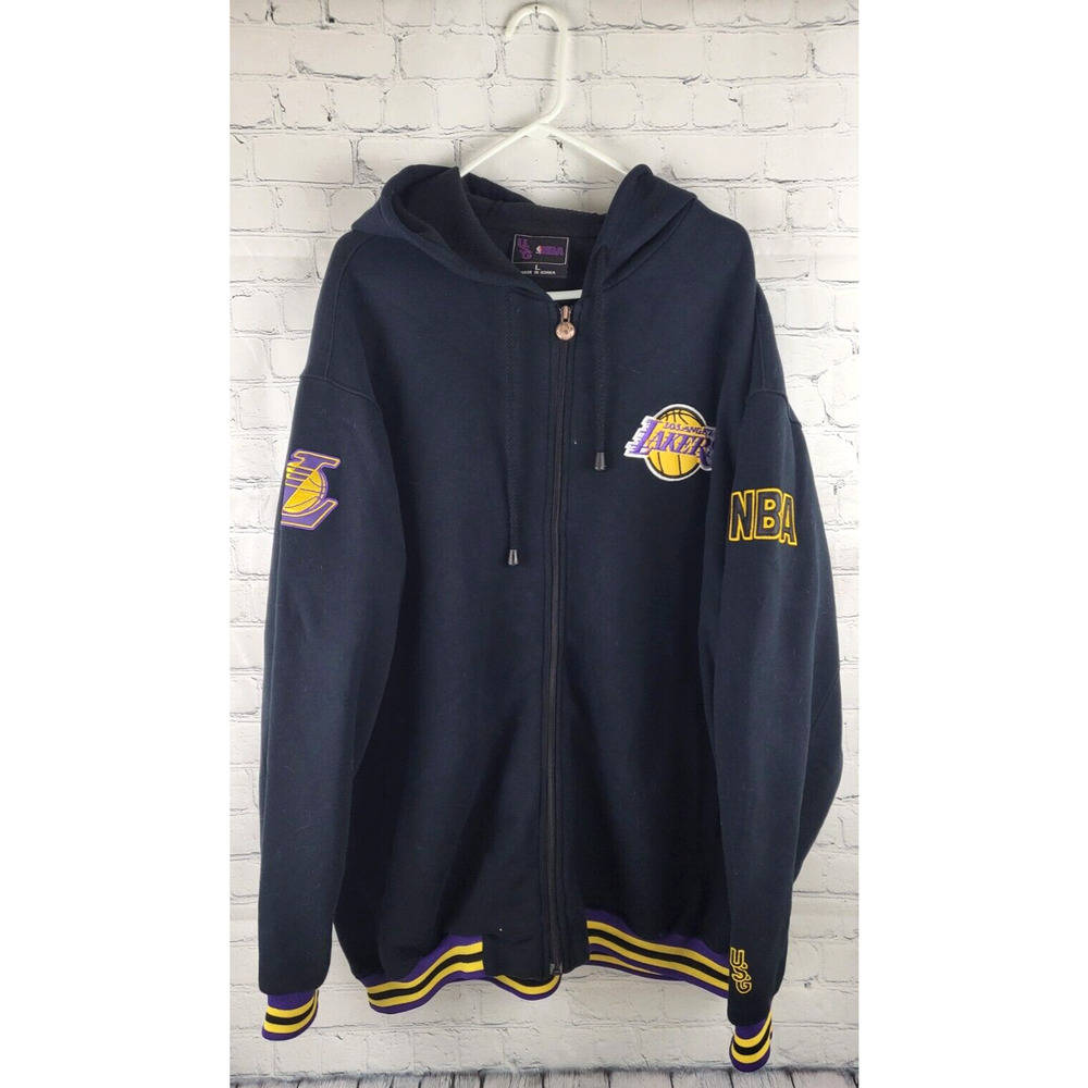NBA USG Vintage LA Lakers Outfit Jogging Pants and Hoodie Basketball Los Angeles